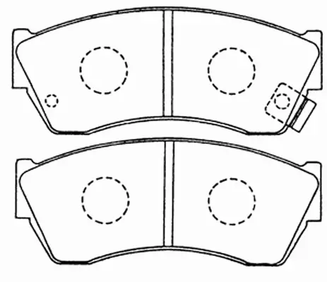 Kit de plaquettes de frein, frein à disque FIT FP0451