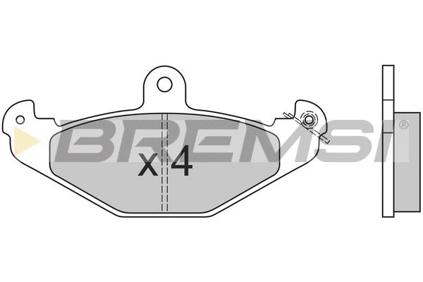 Kit de plaquettes de frein, frein à disque BREMSI BP2553