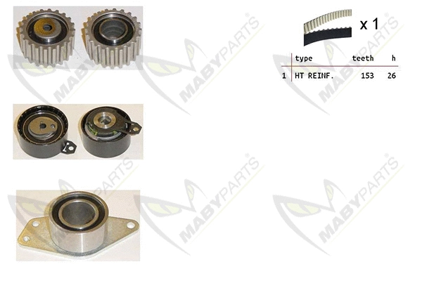 Kit de courroie crantée MABYPARTS OBK010277