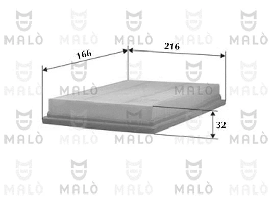 Filtre à air AKRON-MALÒ 1500020