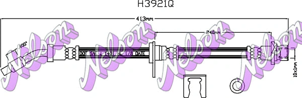 Flexible de frein KAWE H3921Q