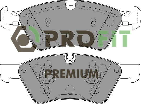 Kit de plaquettes de frein, frein à disque PROFIT 5005-1830