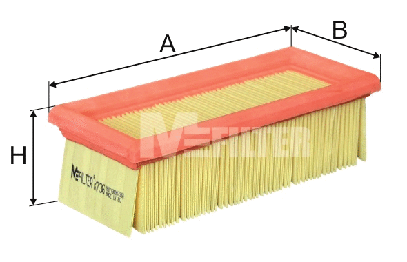 Filtre à air MFILTER K 736