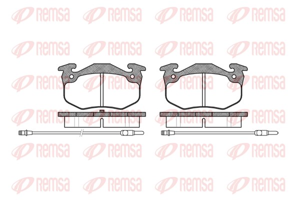 Kit de plaquettes de frein, frein à disque REMSA 0144.24