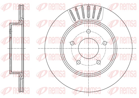 Disque de frein REMSA 61623.10