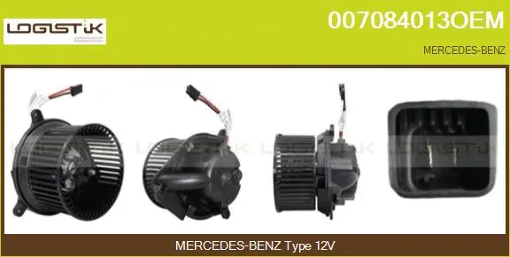 Pulseur d'air habitacle LGK 007084013OEM