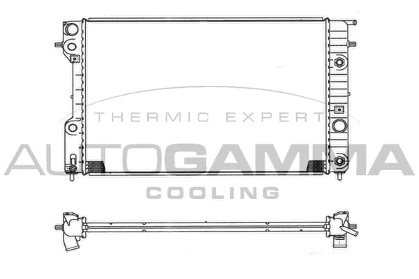 Radiateur, refroidissement du moteur AUTOGAMMA 102251
