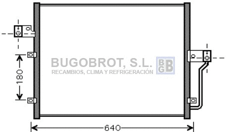 Condenseur, climatisation BUGOBROT 62-DW5082