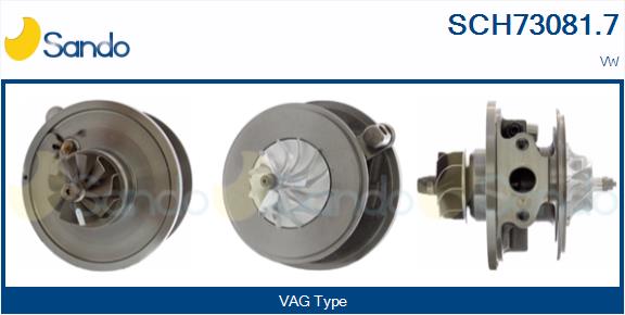 Groupe carter, turbocompresseur SANDO SCH73081.7