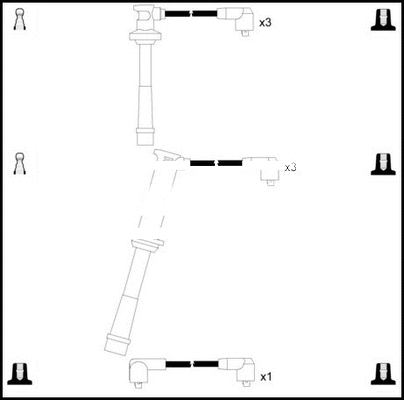 Kit de câbles d'allumage LEMARK HOES1203
