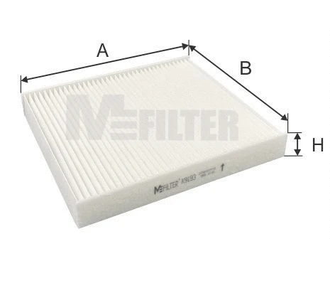 Filtre, air de l'habitacle MFILTER K 9193