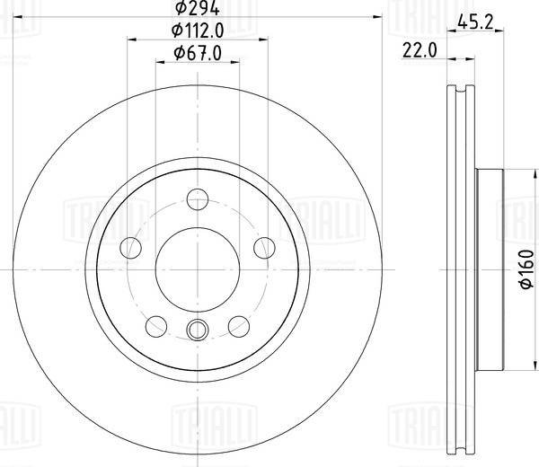 Disque de frein TRIALLI DF 210213