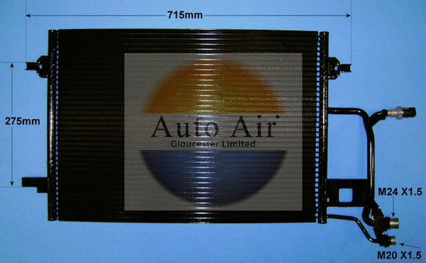 Condenseur, climatisation AUTO AIR GLOUCESTER 16-9561A