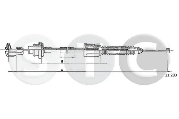 Câble d'accélération STC T483178