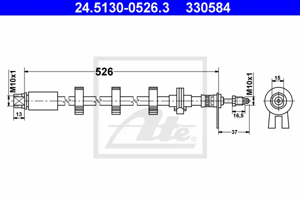 Flexible de frein ATE-APAC 24.5130-0526.3