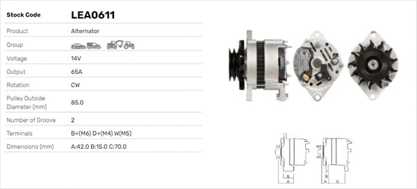 Alternateur LUSA LEA0611