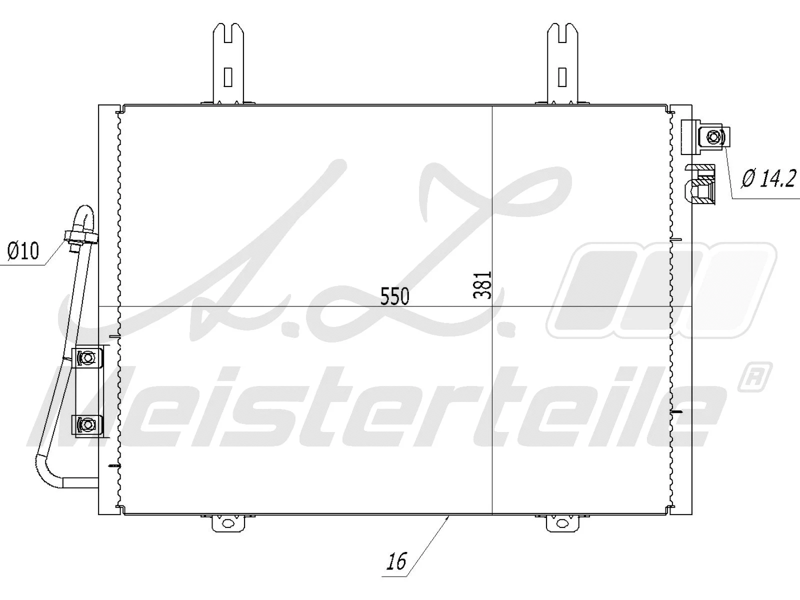 Condenseur, climatisation A.Z. Meisterteile AZMT-45-030-1382