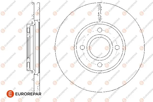 Disque de frein EUROREPAR 1667868780