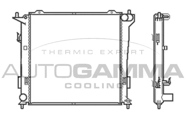Radiateur, refroidissement du moteur AUTOGAMMA 105049