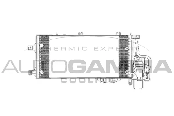 Condenseur, climatisation AUTOGAMMA 103625