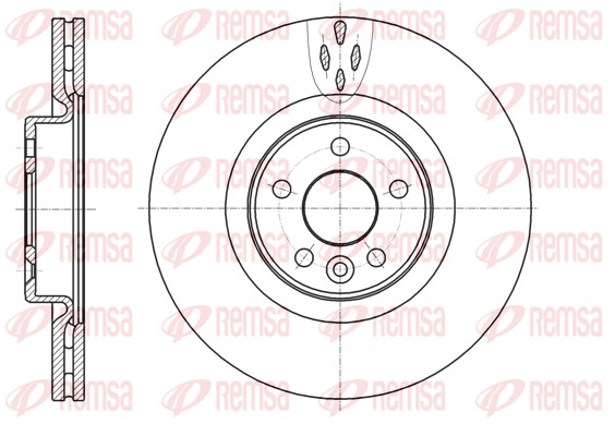 Disque de frein REMSA 61304.10