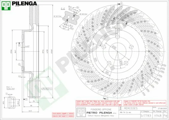 Disque de frein PILENGA V948