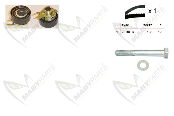 Kit de courroie crantée MABYPARTS OBK010165