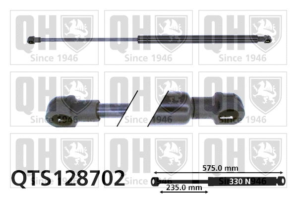 Vérin, capot-moteur QUINTON HAZELL QTS128702