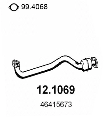 Tuyau d'échappement ASSO 12.1069