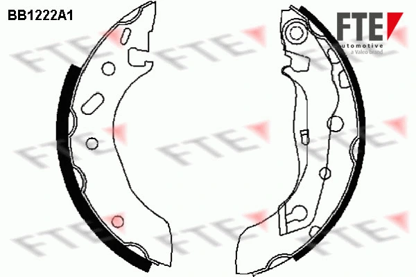 Jeu de mâchoires de frein FTE 9100046