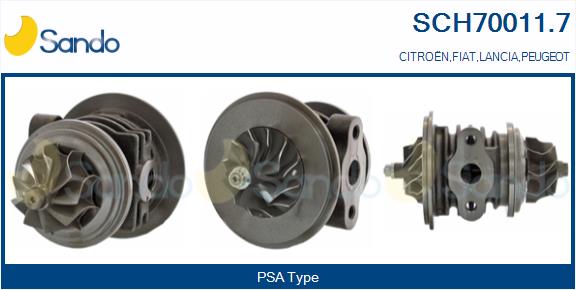 Groupe carter, turbocompresseur SANDO SCH70011.7