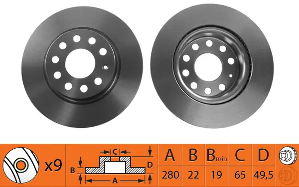 Disque de frein SB BR33130T