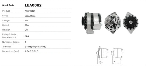 Alternateur LUSA LEA0082