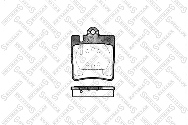 Kit de plaquettes de frein, frein à disque STELLOX 720 000B-SX
