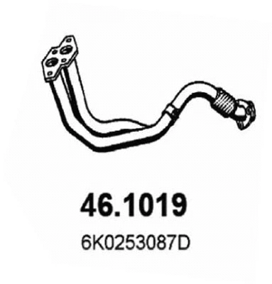 Tuyau d'échappement ASSO 46.1019