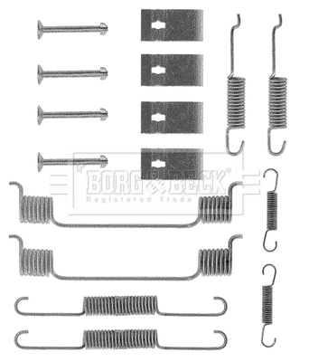 Kit d'accessoires, mâchoire de frein BORG & BECK BBK6096