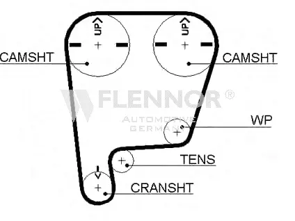 Courroie crantée FLENNOR 4495V