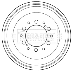 Tambour de frein BORG & BECK BBR7232