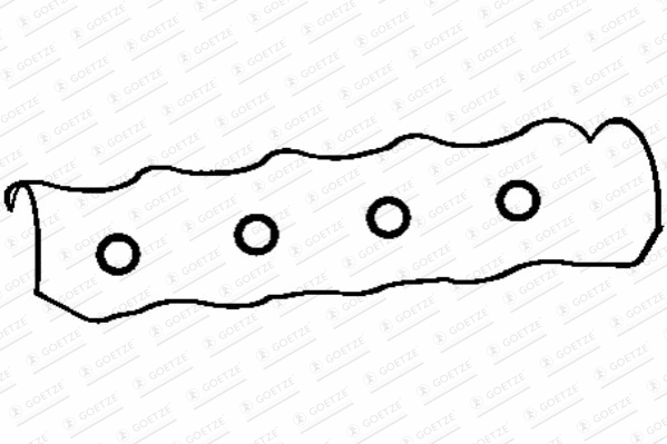 Jeu de joints d'étanchéité, couvercle de culasse GOETZE 24-30660-00/0