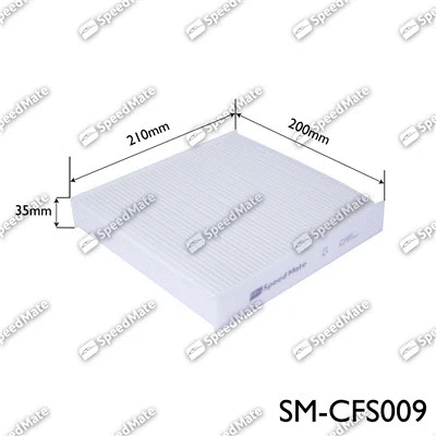 Filtre, air de l'habitacle SpeedMate SM-CFS009