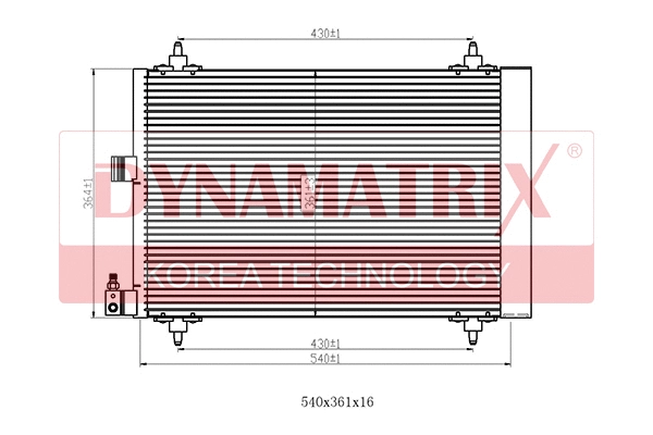 Condenseur, climatisation DYNAMATRIX DR94534