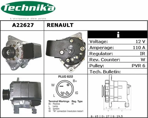 Alternateur Technika A22627