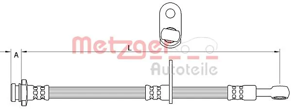 Flexible de frein METZGER 4111592