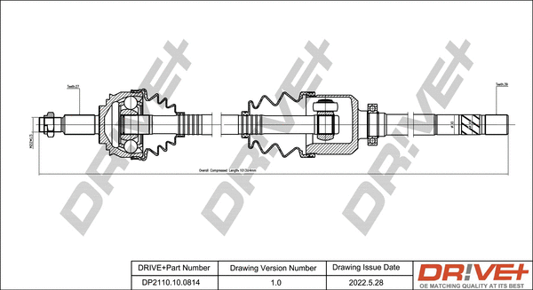 Arbre de transmission Dr!ve+ DP2110.10.0814