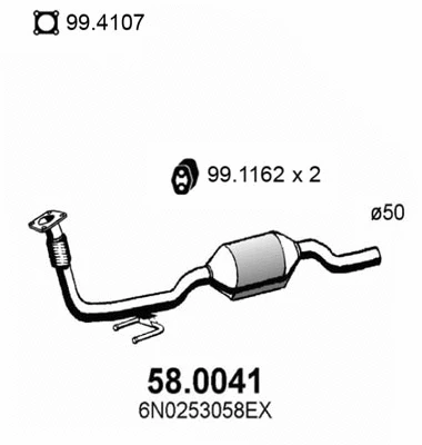 Catalyseur ASSO 58.0041