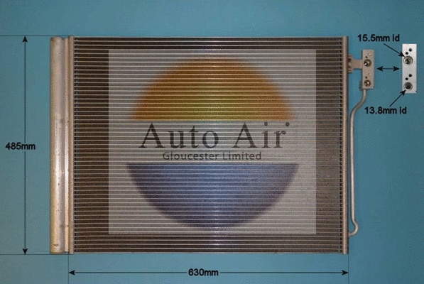 Condenseur, climatisation AUTO AIR GLOUCESTER 16-9666