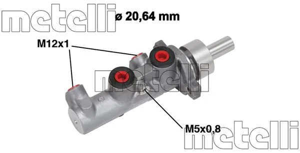 Maître-cylindre de frein METELLI 05-0667