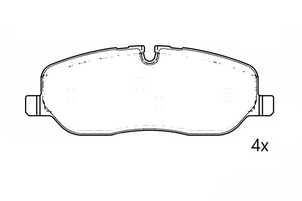 Kit de plaquettes de frein, frein à disque Omnicraft 2684509