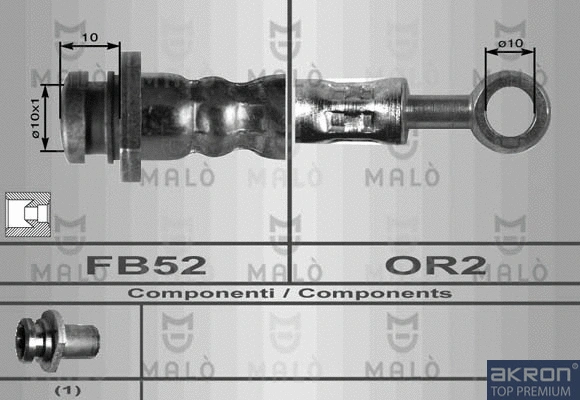 Flexible de frein AKRON-MALÒ 80124