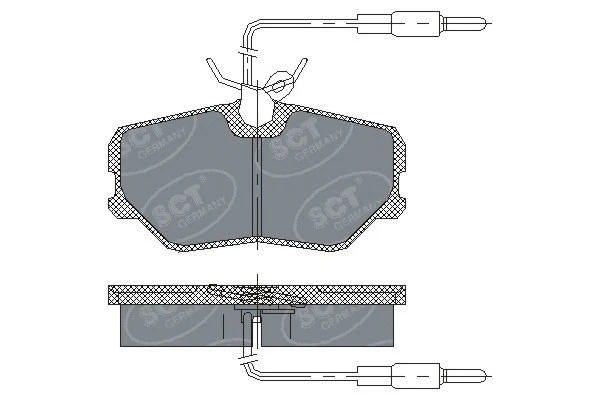 Kit de plaquettes de frein, frein à disque SCT - MANNOL SP 221 PR